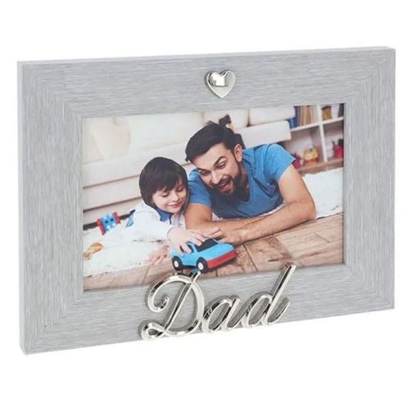 Picture of 6x4 dad silver heart frame