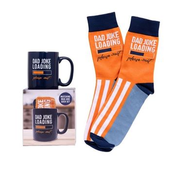Picture of Dad joke loading mug & sock set