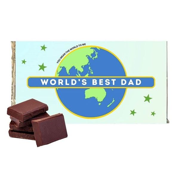 Picture of Worlds best dad chocolate bar