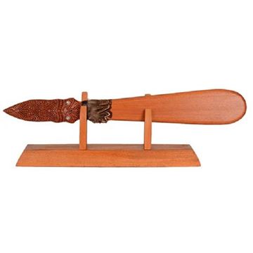 Picture of Wooden taiaha on stand