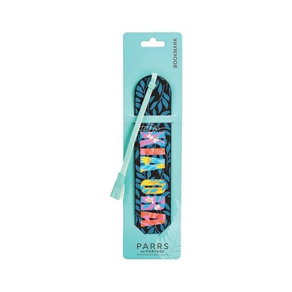 Picture of Bookmark florals hello