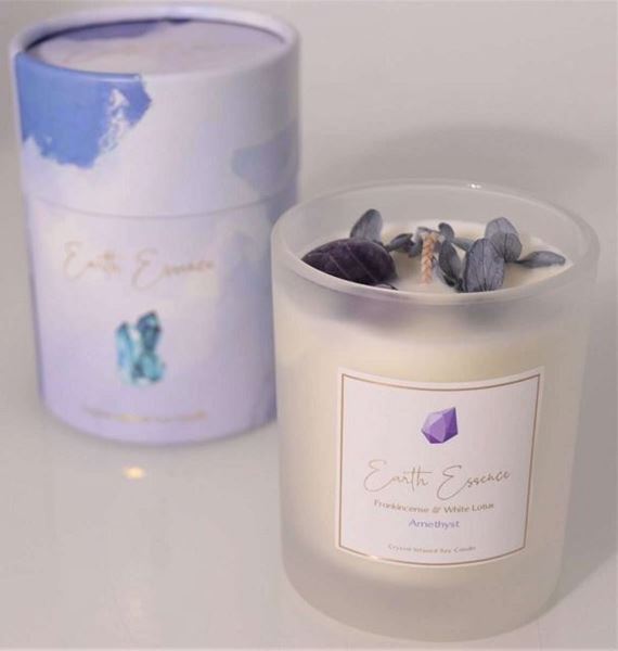 Picture of Crystal soy candle hydrangea
