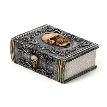 Picture of Skull book trinket box