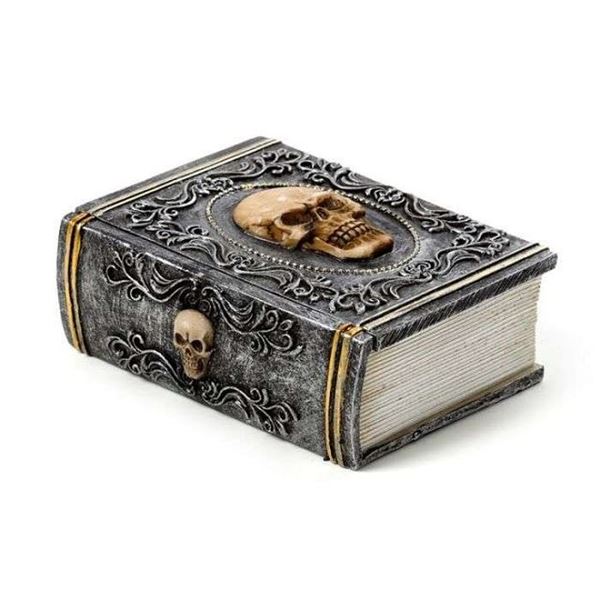 Picture of Skull book trinket box