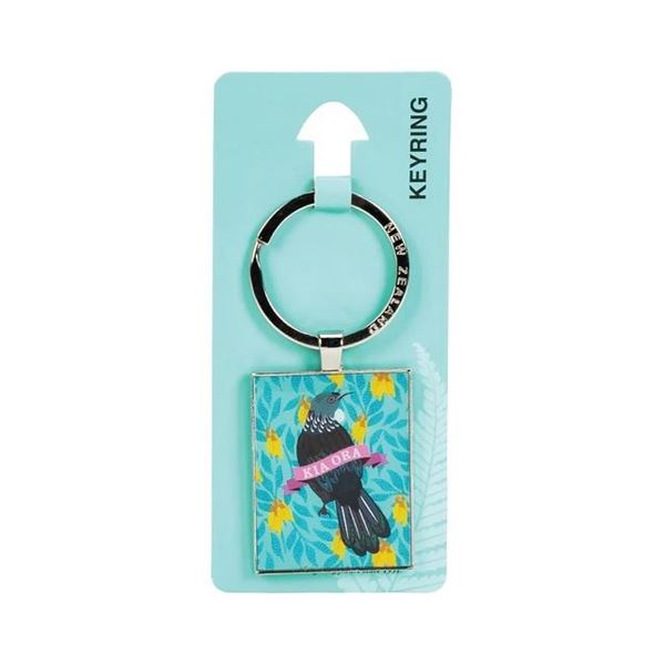 Picture of Keyring florals tui blue