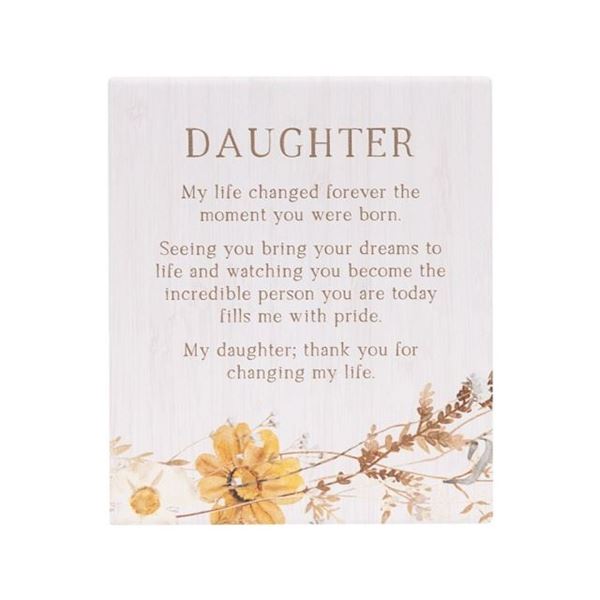 Picture of Rustic meadow daughter verse