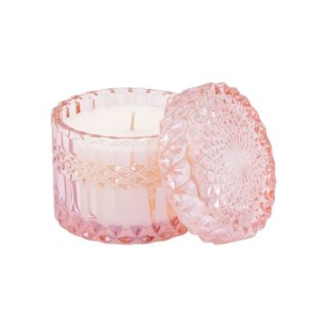 Picture of Pink chiffon petite candle