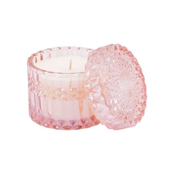 Picture of Pink chiffon petite candle