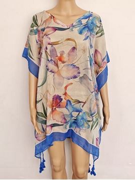 Picture of Kaftan with orchids