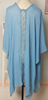 Picture of Aqua leaves lace cape