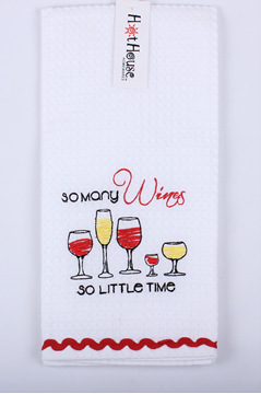 Picture of Tea towel so many wines