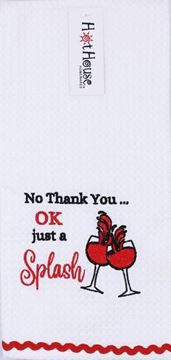 Picture of Tea towel wine splash