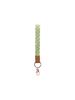 Picture of Green daisy wristlet keychain