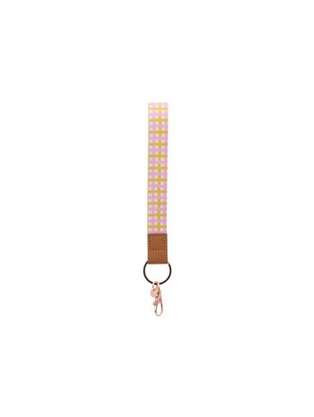 Picture of Plaid wristlet keychain