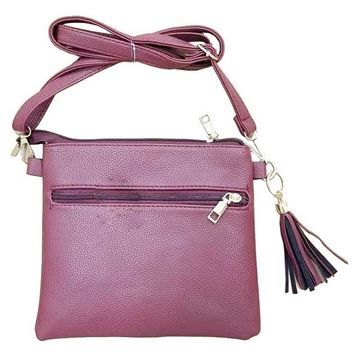 Picture of Aubergine ellay stripe bag