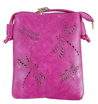 Picture of Hot pink dragonfly bag