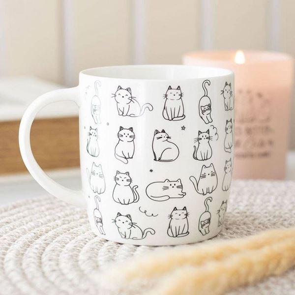 Picture of Happy cat ceramic mug