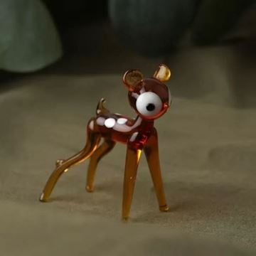 Show details for Glass deer Picture of Glass deer