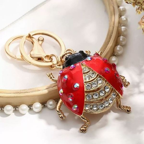 Picture of Keyring bling ladybird