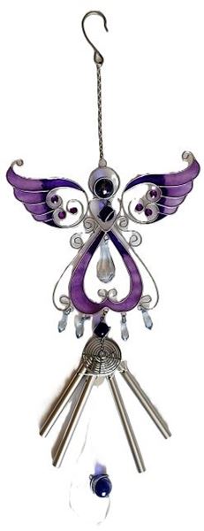 Picture of Windchime purple angel