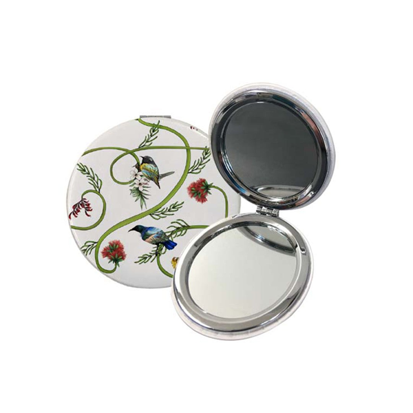 Picture of Compact mirror birds/flora