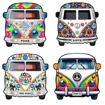 Picture of Kombi van ceramic coasters