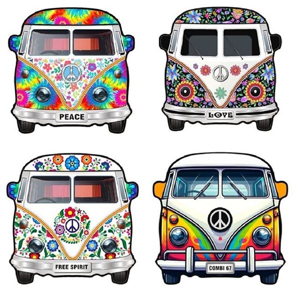 Picture of Kombi van ceramic coasters