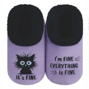Picture of Small womens purple cat fine