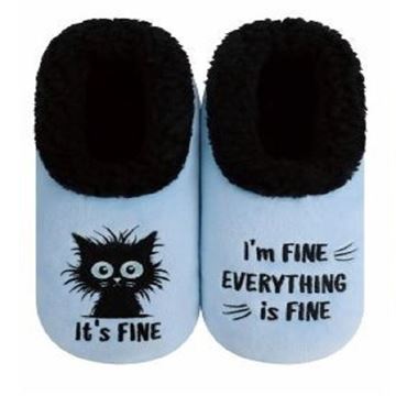 Picture of Large womens blue cat fine