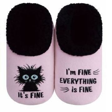 Picture of Large womens pink cat fine