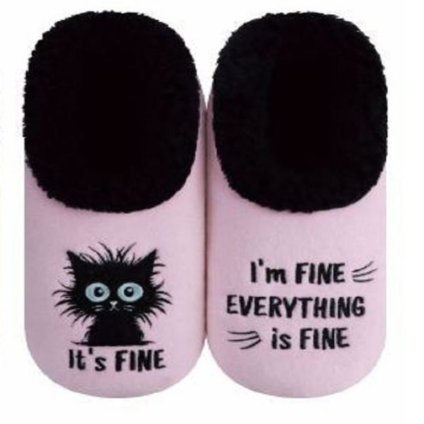 Picture of Large womens pink cat fine