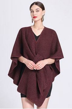 Picture of Cape pull through aubergine