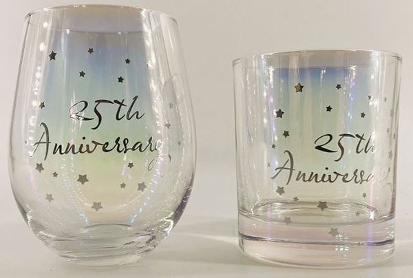 Picture of 25th anni stemless set