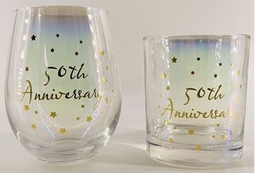Picture of 50th anni stemless set