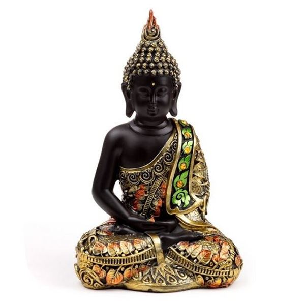 Picture of Black/ gold thai buddha