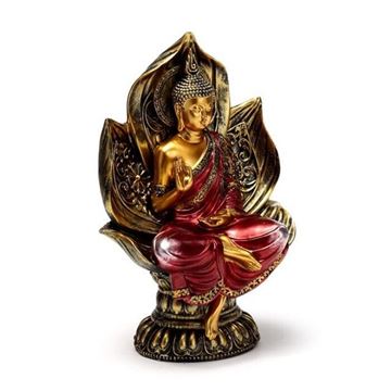 Picture of Red/gold thai buddha lotus