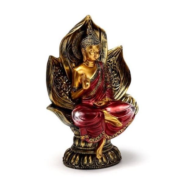 Picture of Red/gold thai buddha lotus