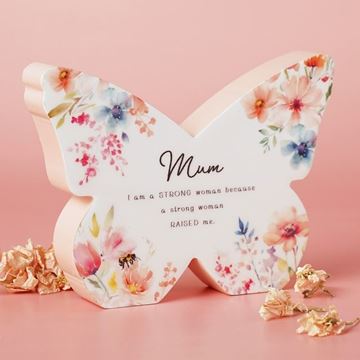 Picture of Mum floral mantel butterfly