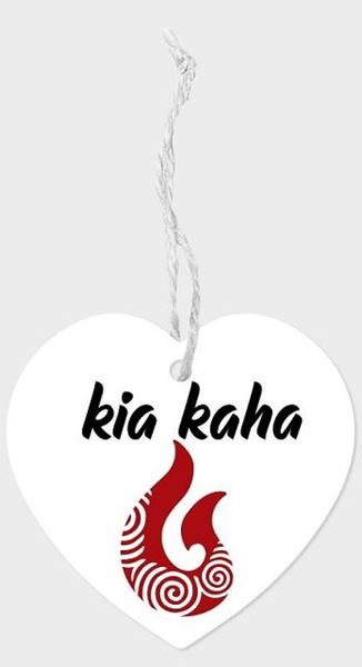 Picture of Glass heart kia kaha