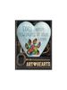 Picture of Art heart paw prints