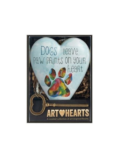 Picture of Art heart paw prints