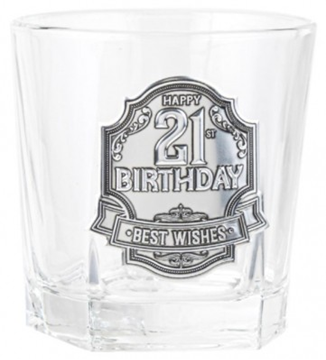 Picture of 21st badge spirit glass