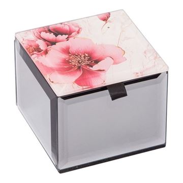 Picture of Peony flowers mini trinket box