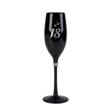 Picture of 18th black champagne flute