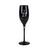 Picture of 21st black champagne flute