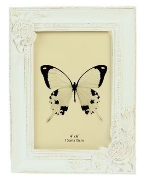 Picture of White roses frame 4x6