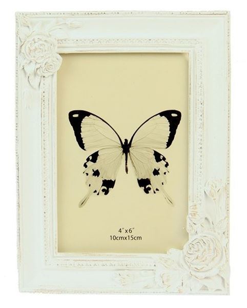 Picture of White roses frame 4x6