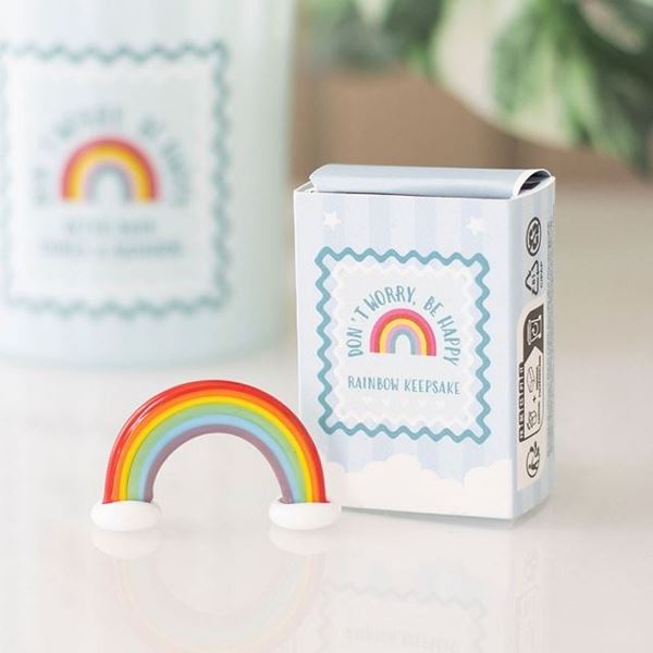 Picture of Glass rainbow keepsake gift