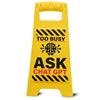 Picture of Desk sign too busy
