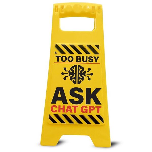 Picture of Desk sign too busy